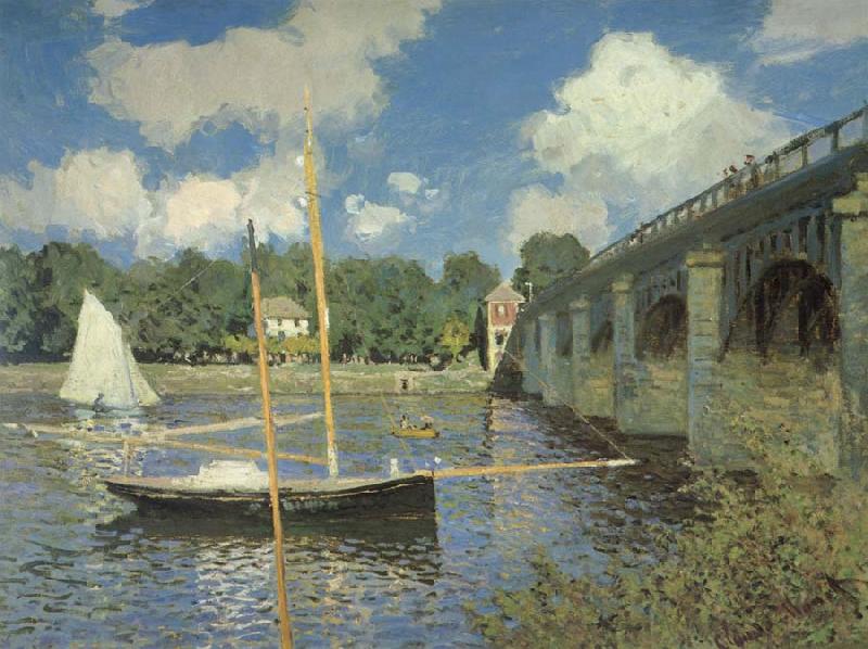 Claude Monet Le Pont routier,Argenteuil China oil painting art